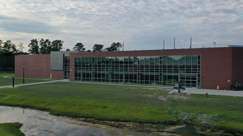 CAPE FEAR COMMUNITY COLLEGE Emerging Tech building Brinn Glass